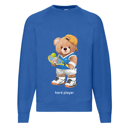Eco-Friendly Tennis Player Bear Pullover