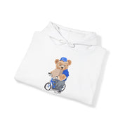 Eco-Friendly Bike Delivery Bear Hoodie