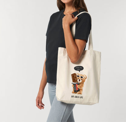 Eco-Friendly Choco Bear Tote Bag