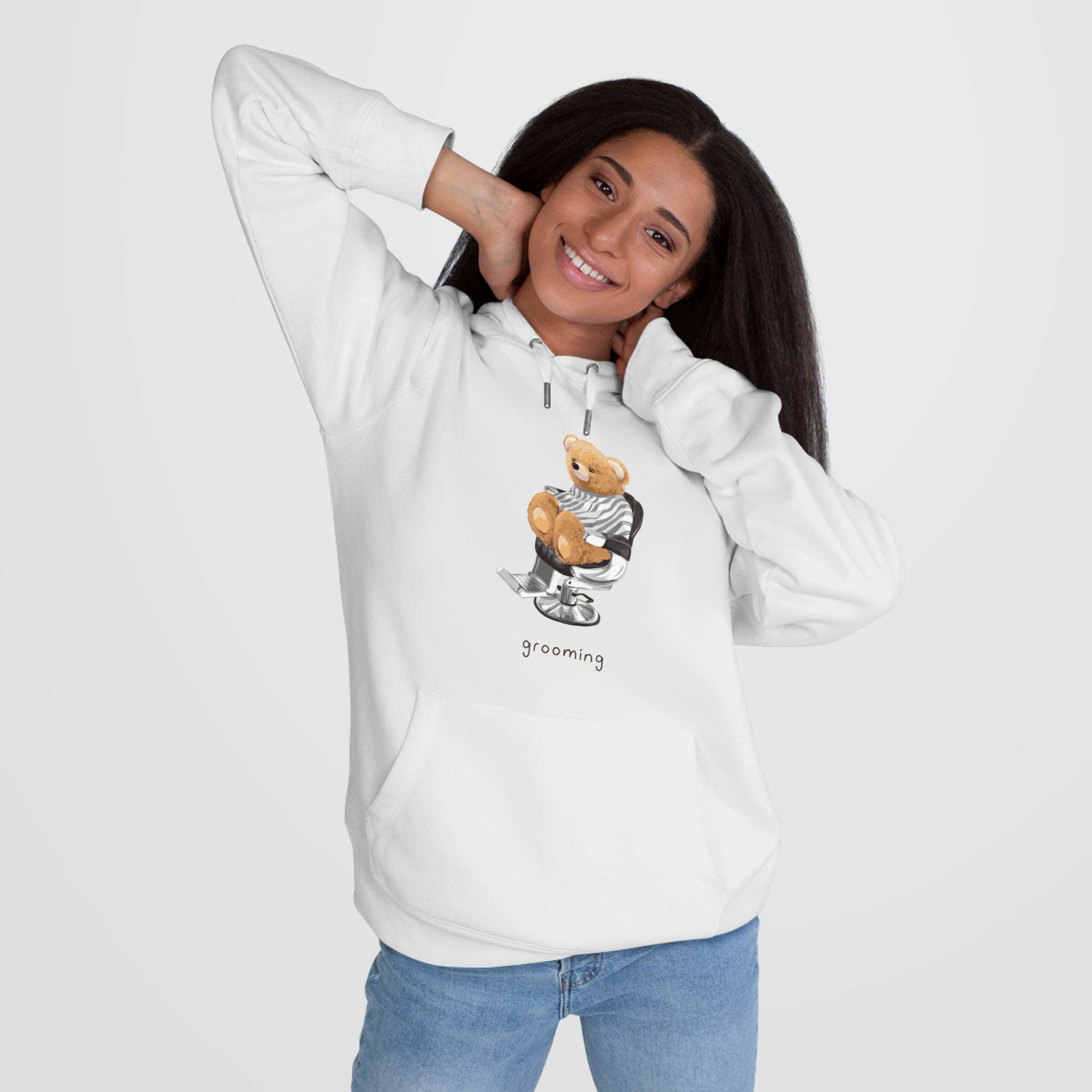 Eco-Friendly Grooming Bear Hoodie