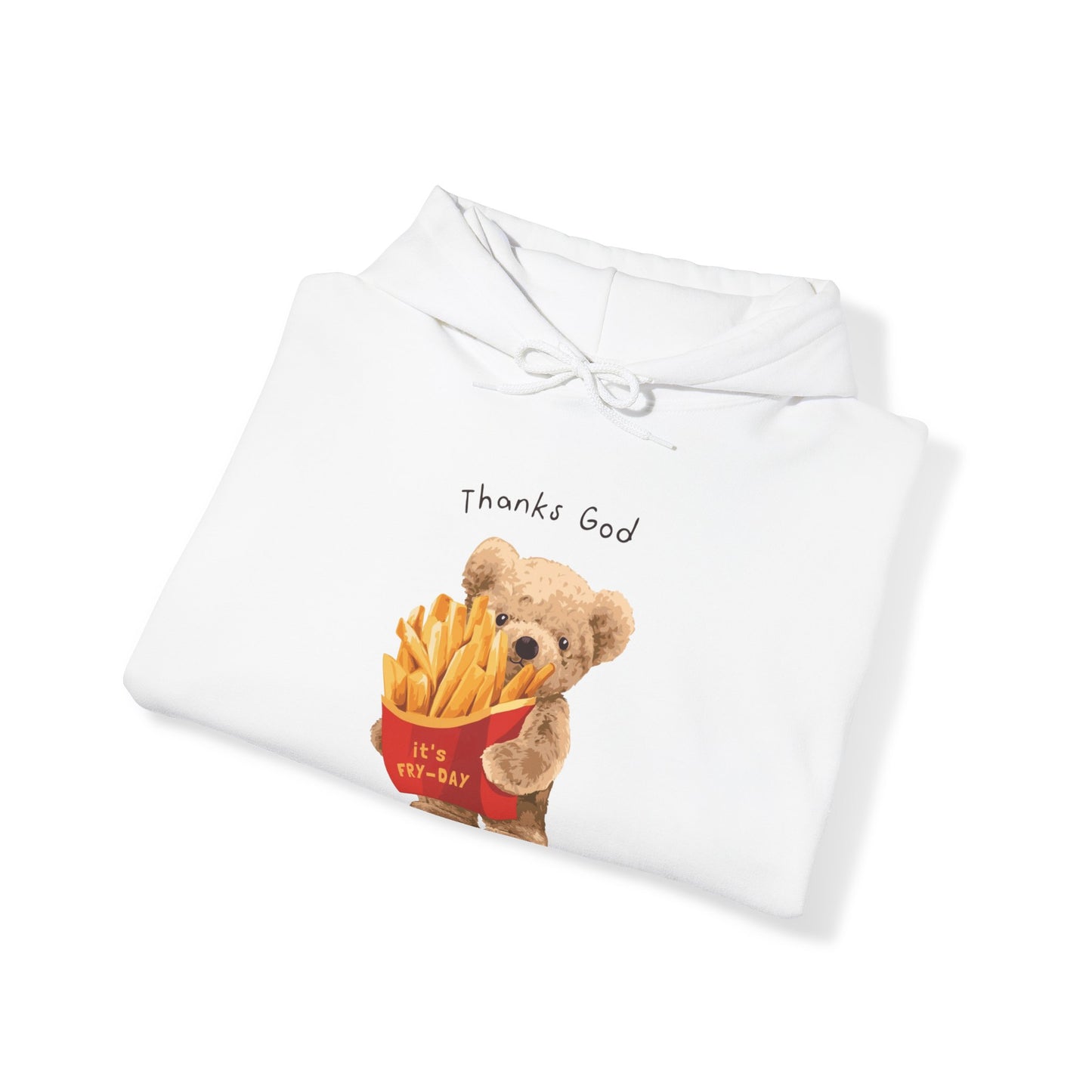 Eco-Friendly French Fries Bear Hoodie