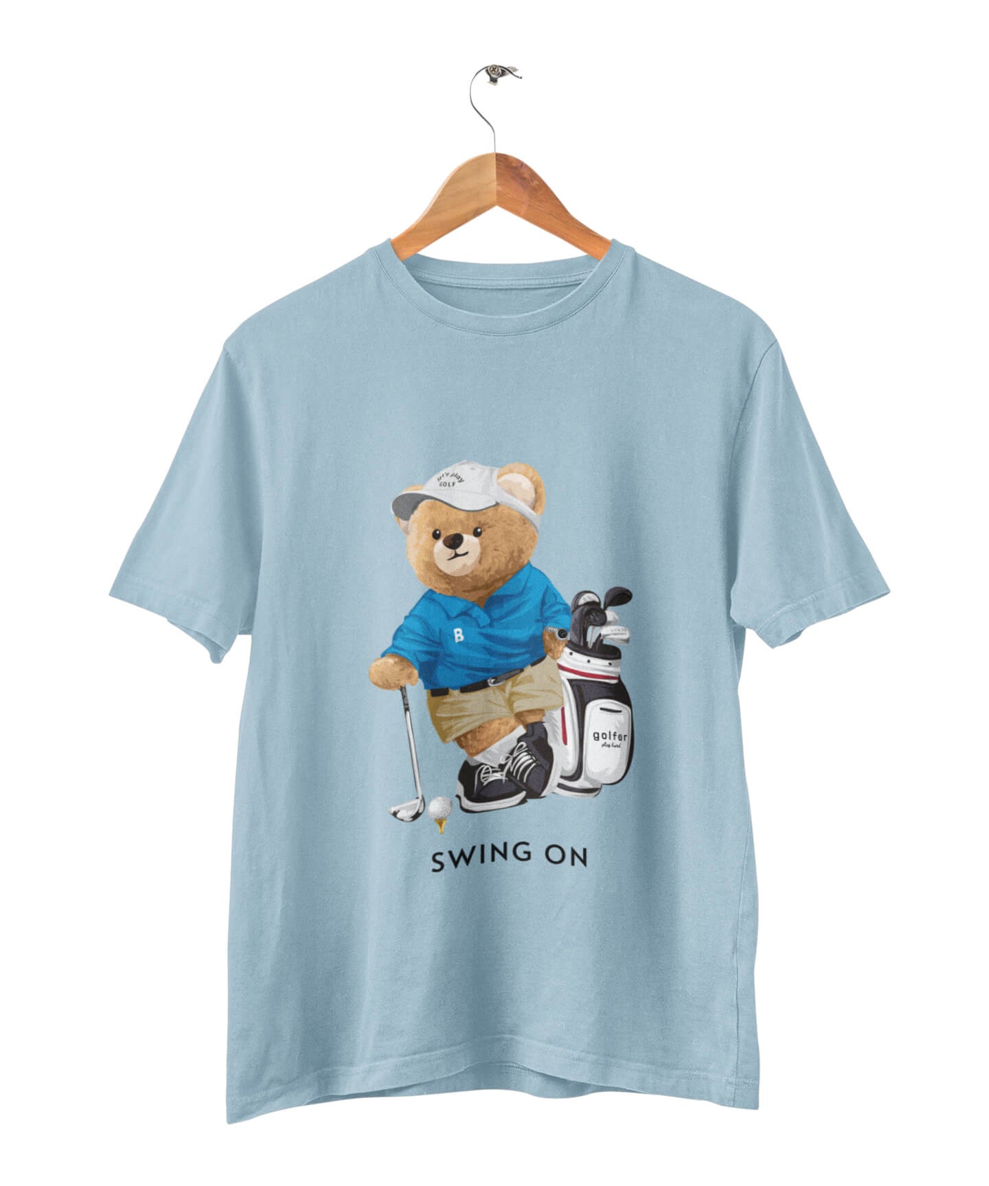 Organic Golf Bear T-shirt