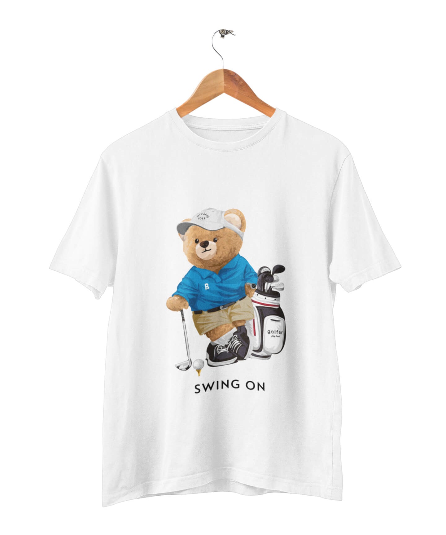 Organic Golf Bear T-shirt