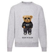 Eco-Friendly Bear in Black Pullover