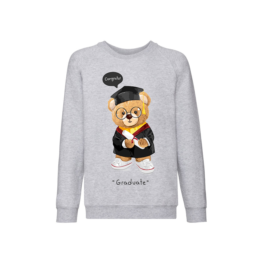 Eco-Friendly Graduate Bear Kids Sweater