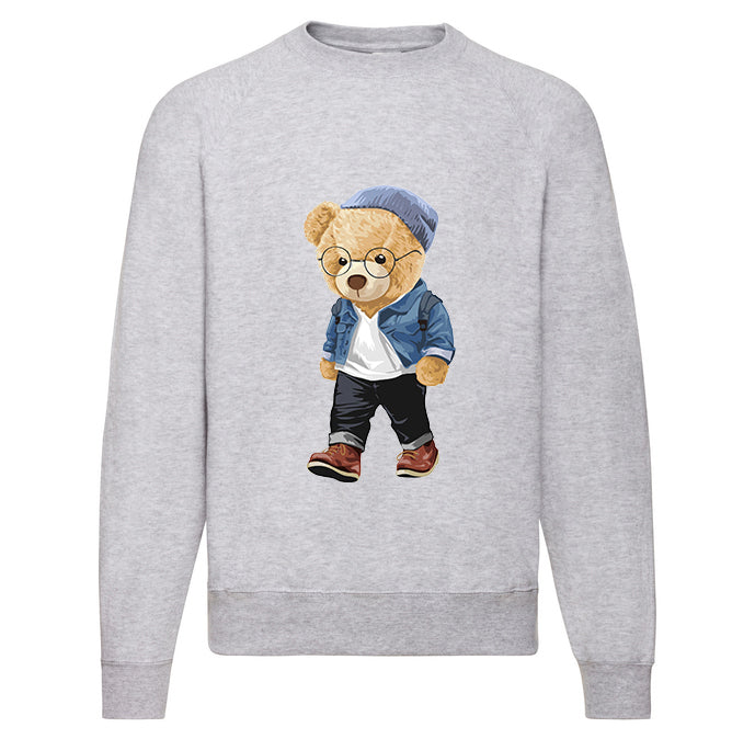 Eco-Friendly Hipster Bear Pullover