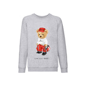 Eco-Friendly Racer Bear Kids Sweater