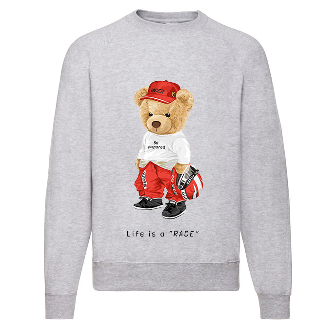 Eco-Friendly Racer Bear Pullover
