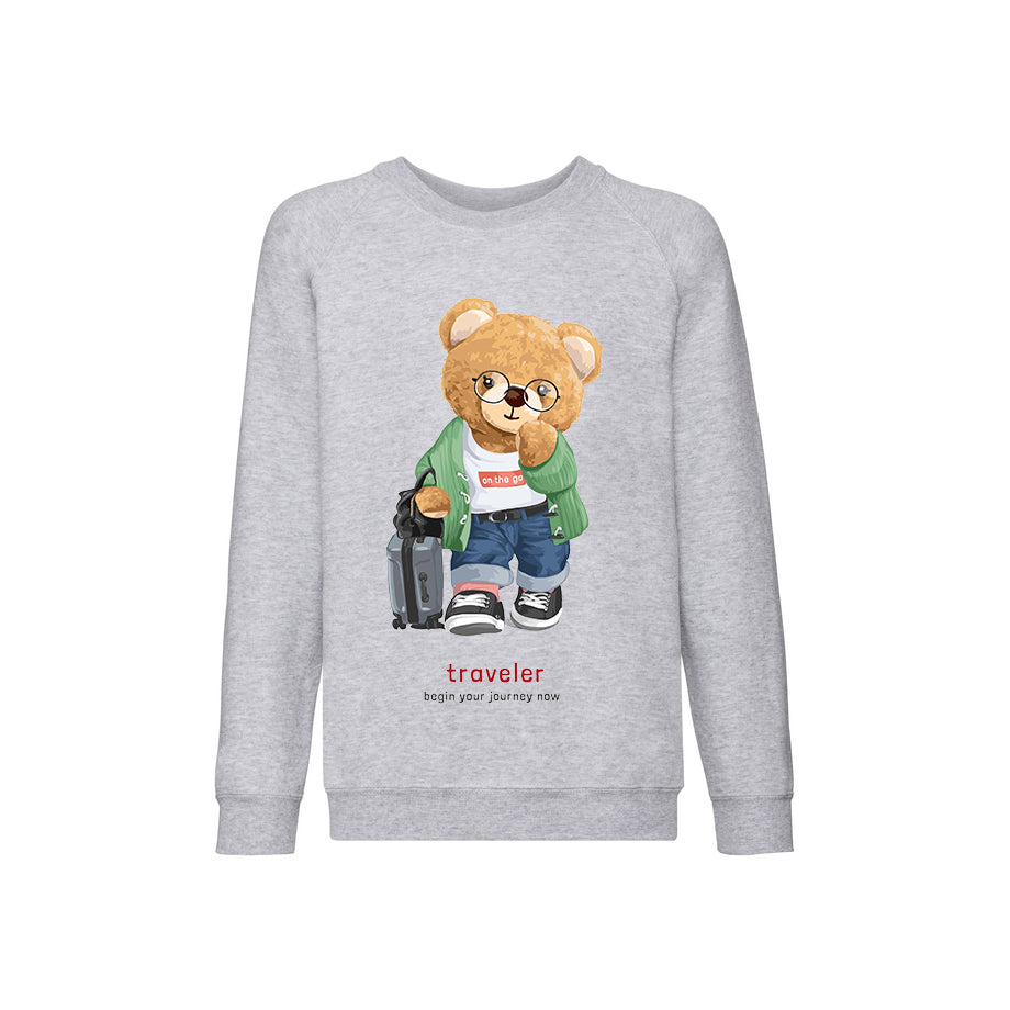 Eco-Friendly Travel Bear Kids Sweater