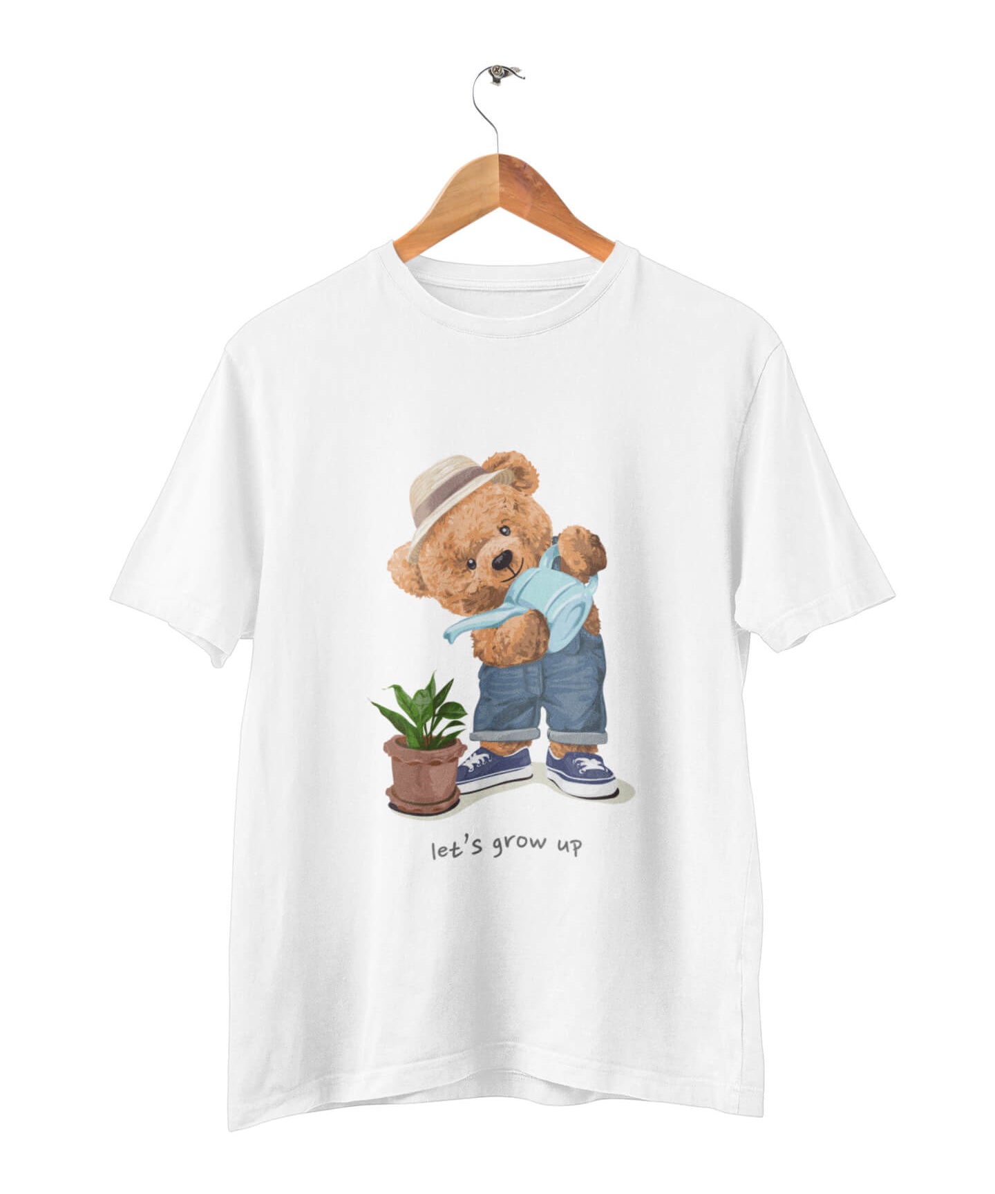 Organic Grow Up Bear T-shirt