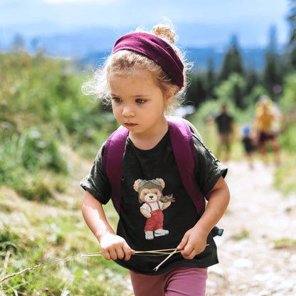 Eco-Friendly Pilot Bear Kids T-shirt