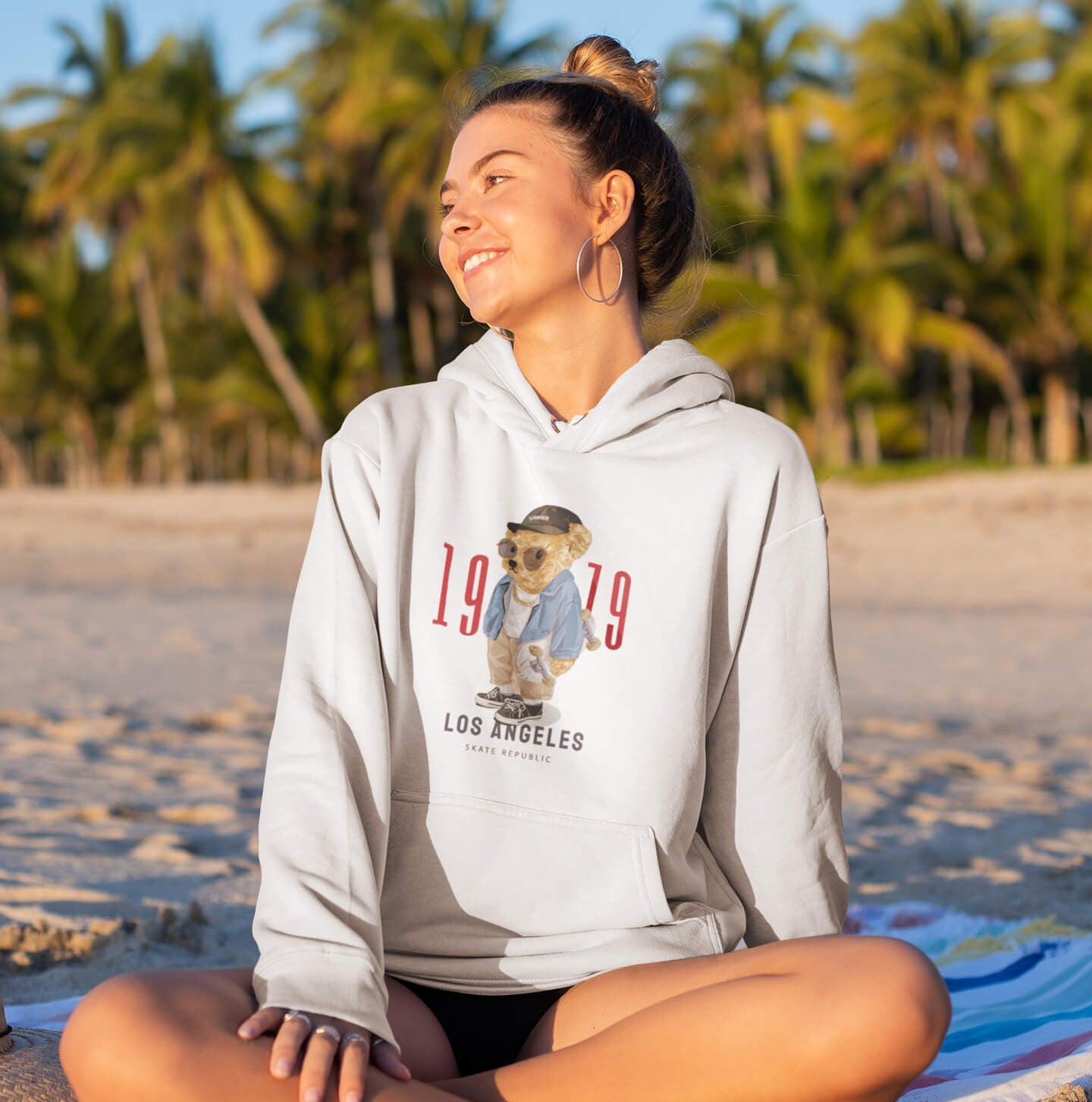 Eco-Friendly Los Angeles Bear Hoodie