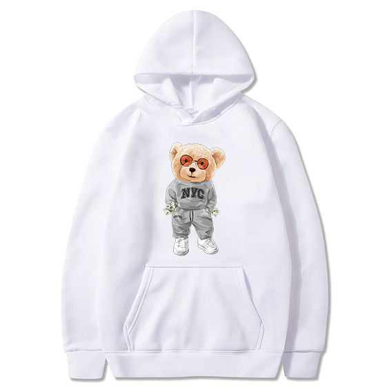 Eco-Friendly New York Bear Hoodie