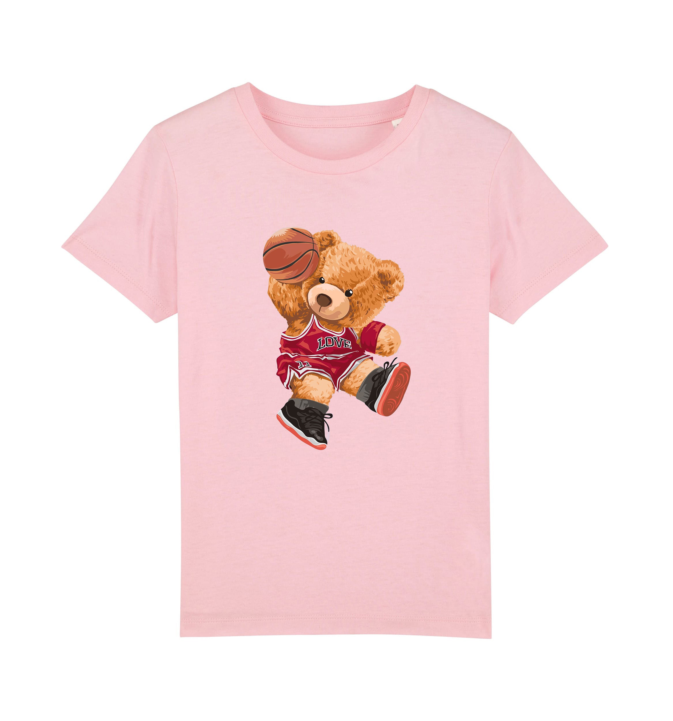 Eco-Friendly Basketball Bear Kids T-shirt
