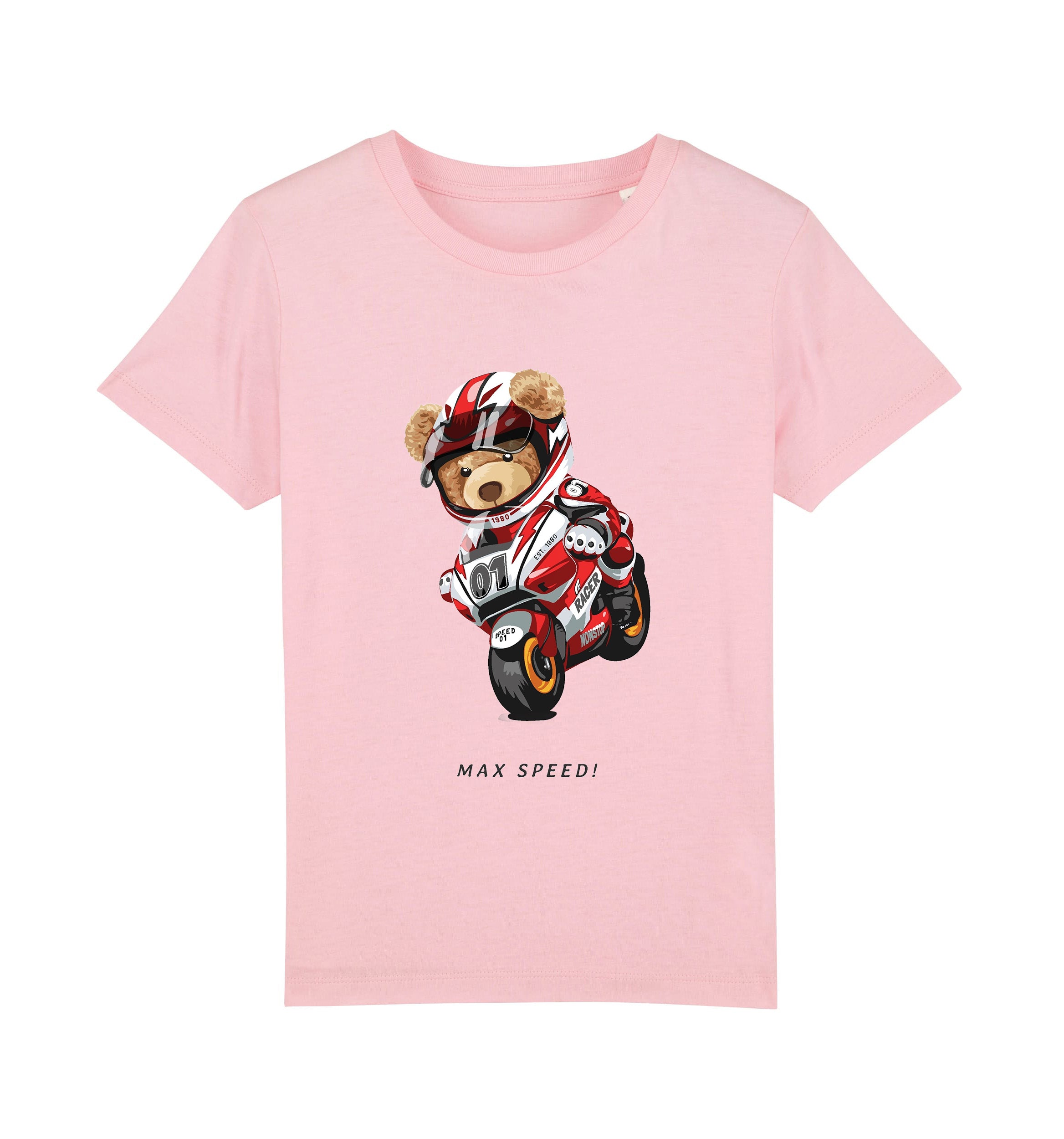 Eco-Friendly Biker Bear Kids T-shirt