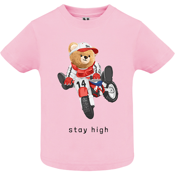 Eco-Friendly Biker Bear Baby T-shirt