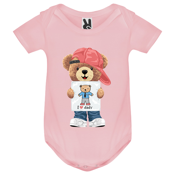 Eco-Friendly Love Daddy Bear Baby Bodysuit