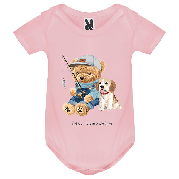 Eco-Friendly Fisher Bear Baby Bodysuit