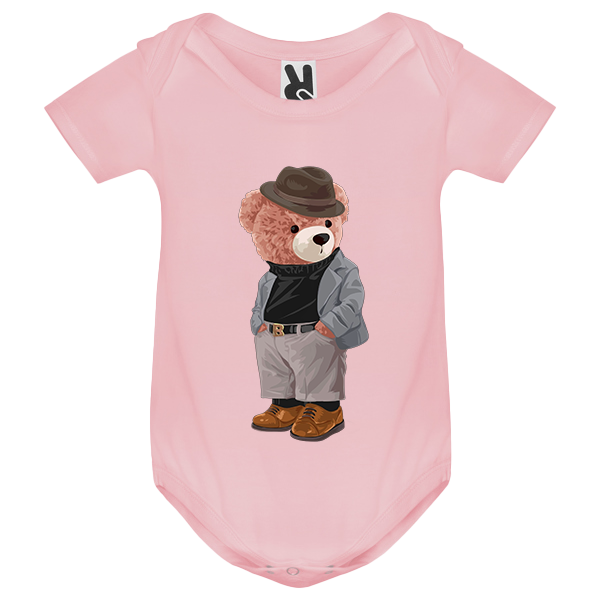 Eco-Friendly Gentleman Bear Baby Bodysuit