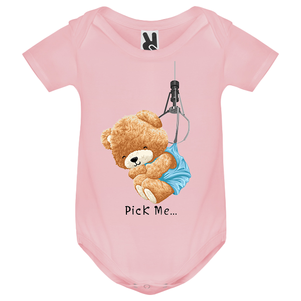 Eco-Friendly Pick Me Bear Baby Bodysuit