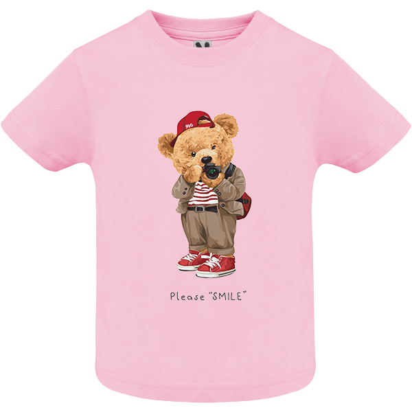 Eco-Friendly Camera Bear Baby T-shirt
