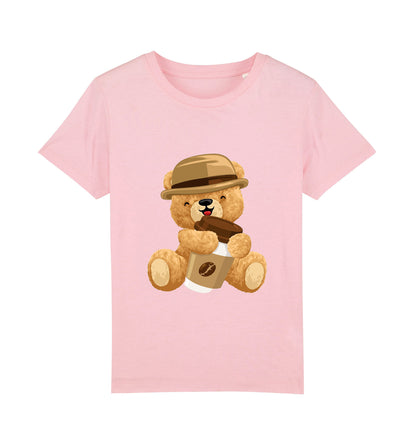 Eco-Friendly Coffee Bear Kids T-shirt