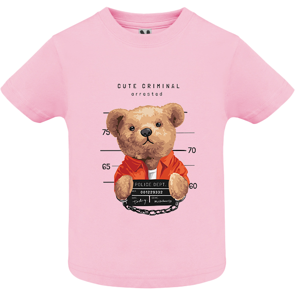 Eco-Friendly Cute Criminal Bear Baby T-shirt
