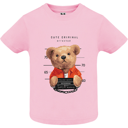 Eco-Friendly Cute Criminal Bear Baby T-shirt