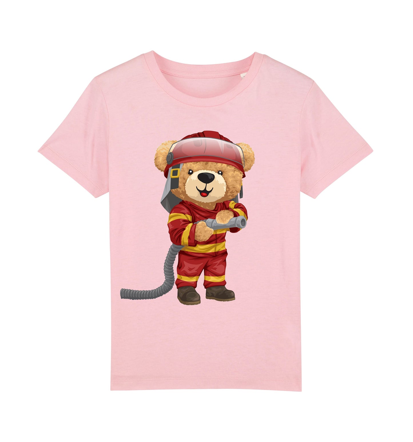 Eco-Friendly Firefighter Bear Kids T-shirt