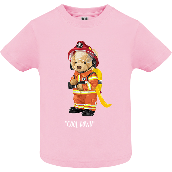 Eco-Friendly Firefighter Bear Baby T-shirt