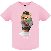 Eco-Friendly Good Vibes Bear Baby T-shirt