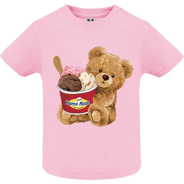 Eco-Friendly Ice Cream Bear Baby T-shirt