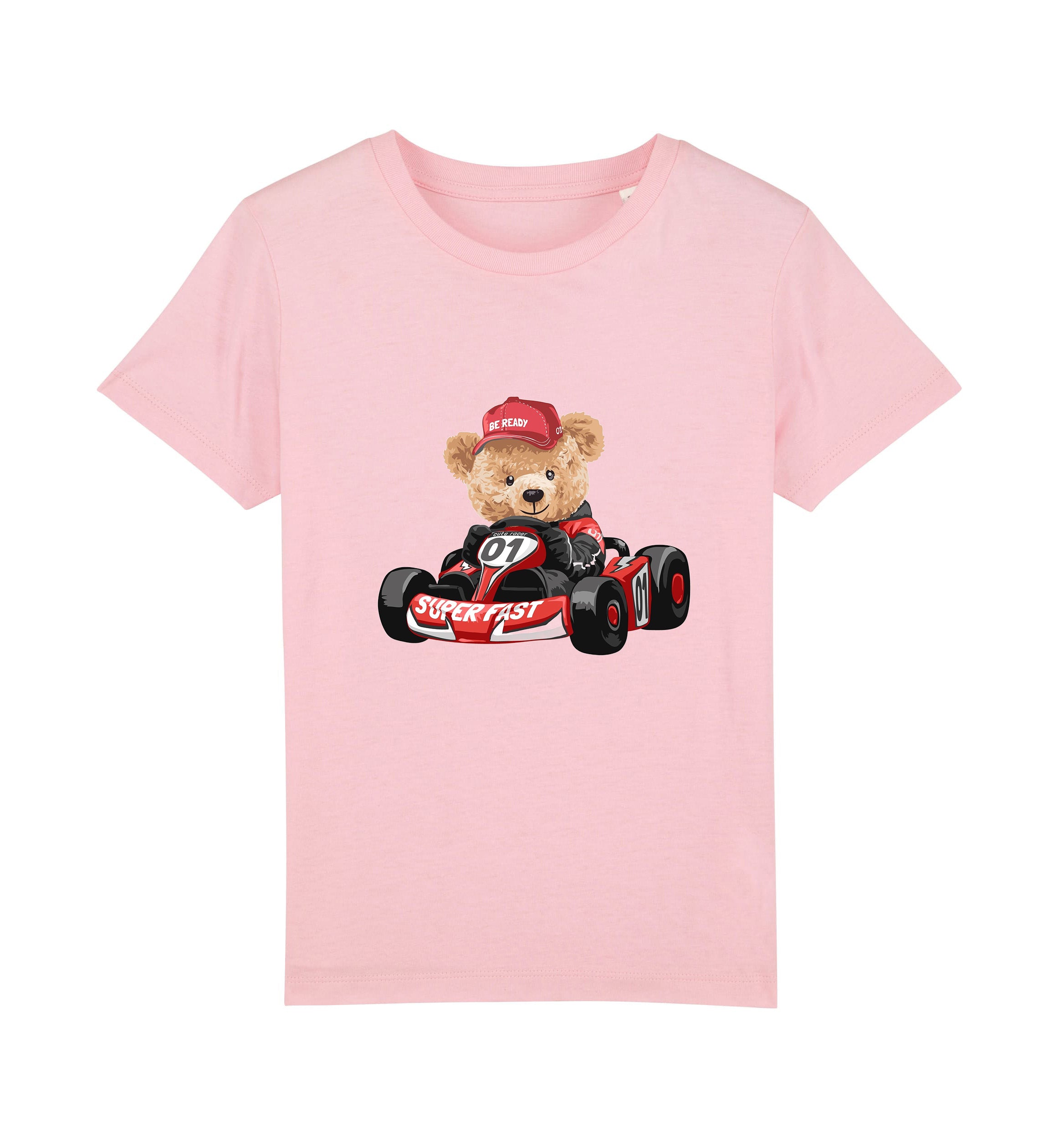 Eco-Friendly Kart Bear Kids T-shirt