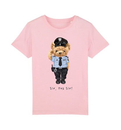Eco-Friendly Police Bear Kids T-shirt
