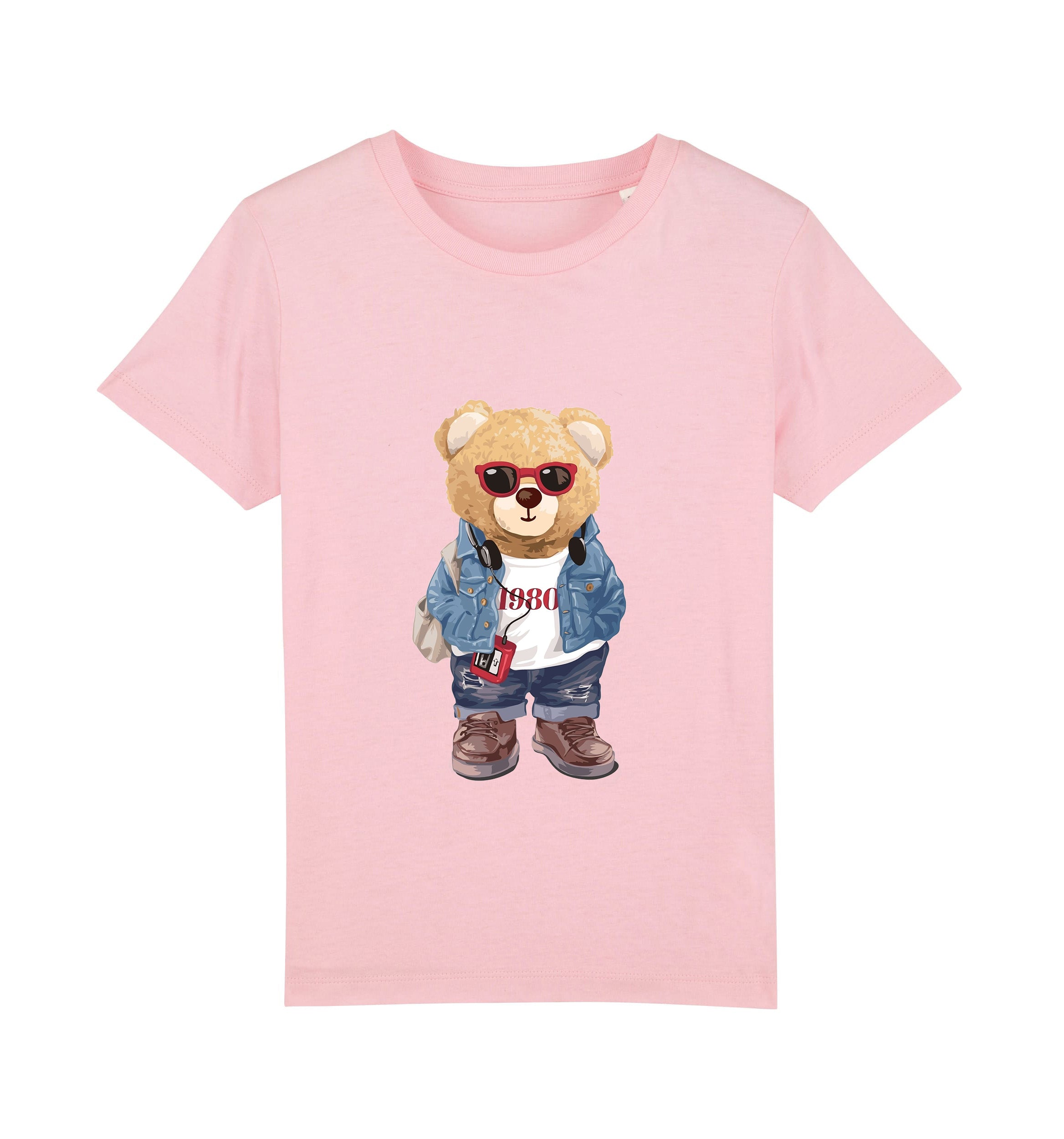 Eco-Friendly Retro Bear Kids T-shirt