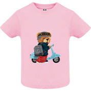 Eco-Friendly Scooter Bear Baby T-shirt