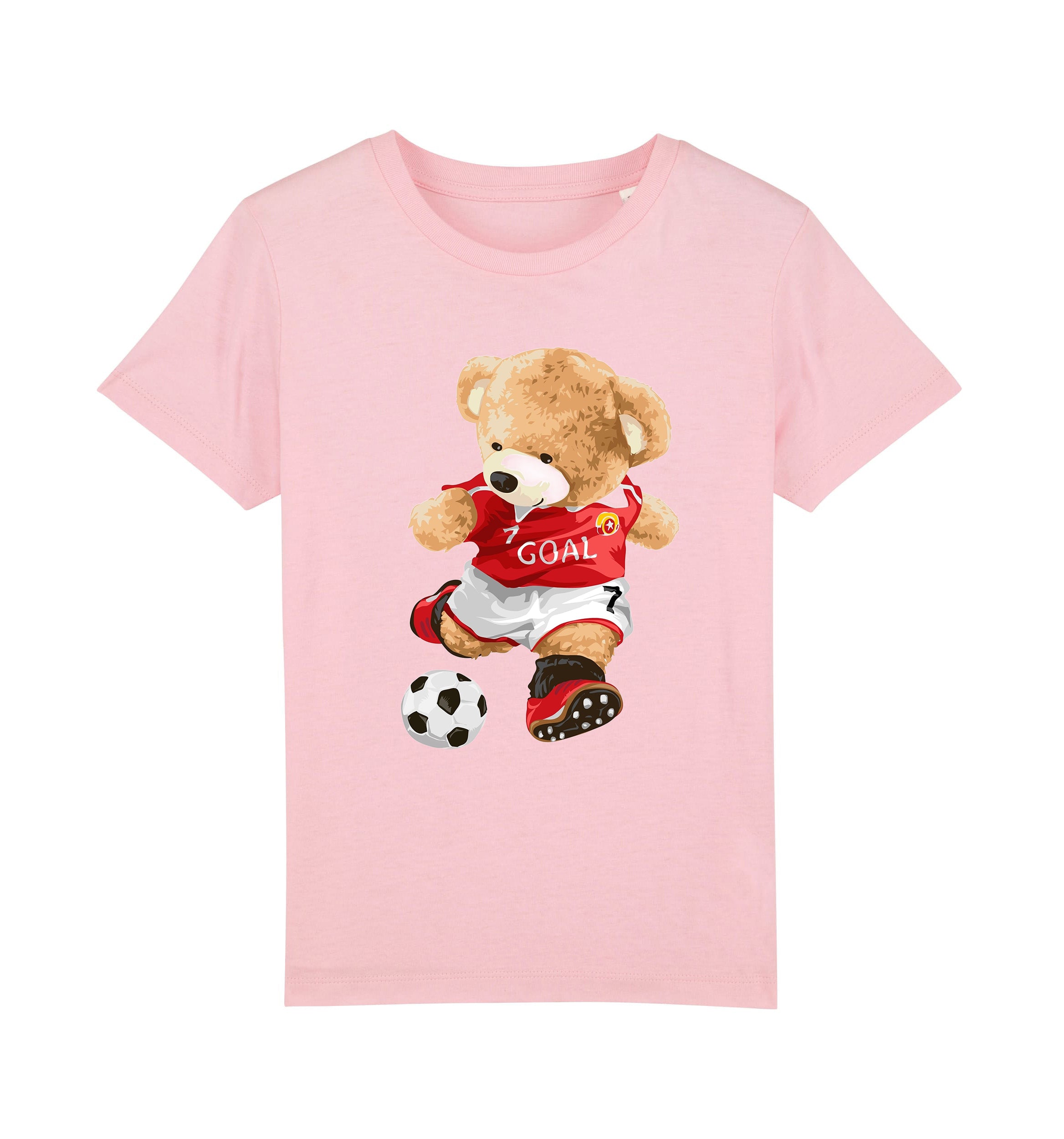 Eco-Friendly Soccer Bear Kids T-shirt