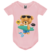 Eco-Friendly Surf Bear Baby Bodysuit