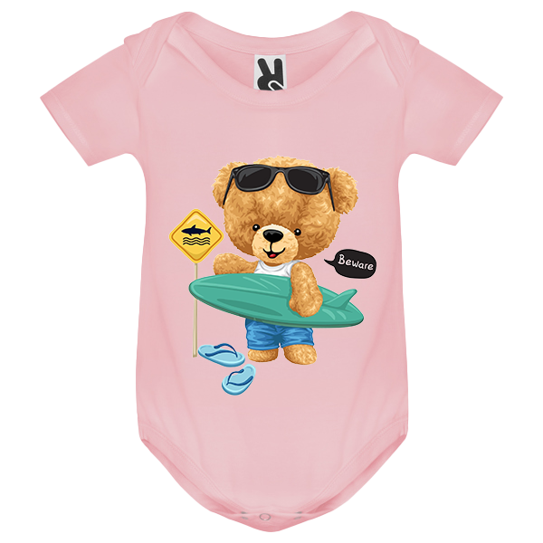 Eco-Friendly Surf Bear Baby Bodysuit