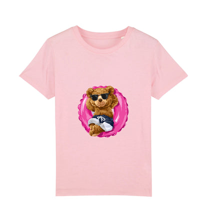Eco-Friendly Swimming Bear Kids T-shirt