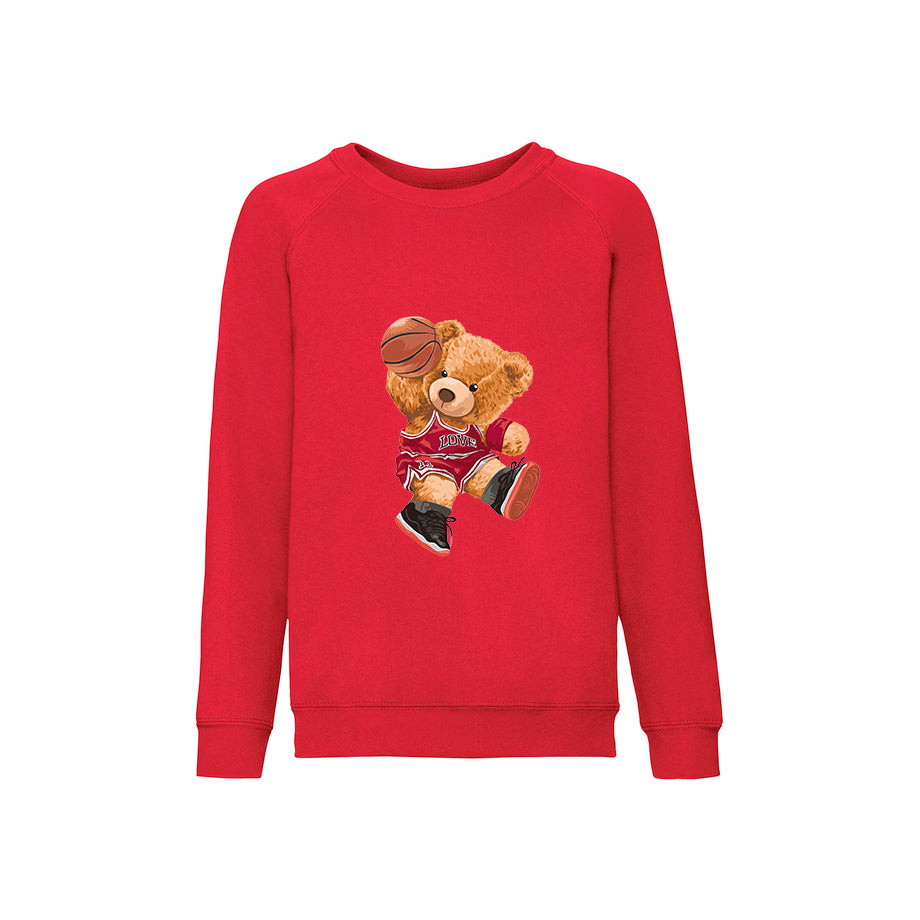 Eco-Friendly Basketball Bear Kids Sweater
