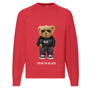 Eco-Friendly Bear in Black Pullover