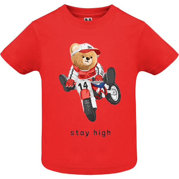 Eco-Friendly Biker Bear Baby T-shirt
