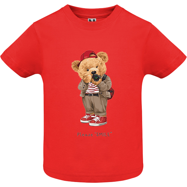 Eco-Friendly Camera Bear Baby T-shirt