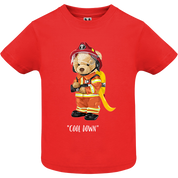 Eco-Friendly Firefighter Bear Baby T-shirt
