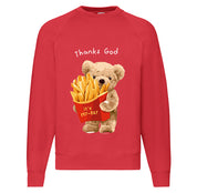 Eco-Friendly French Fries Bear Pullover
