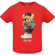 Eco-Friendly Good Vibes Bear Baby T-shirt