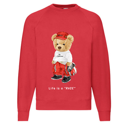 Eco-Friendly Racer Bear Pullover