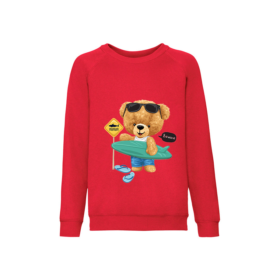 Eco-Friendly Surf Bear Kids Sweater