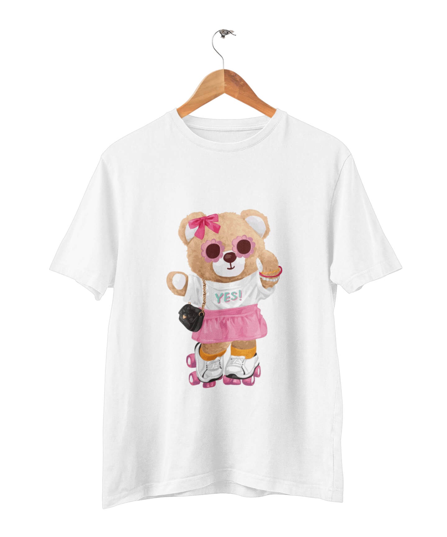 Organic Roller Skater Bear T-shirt